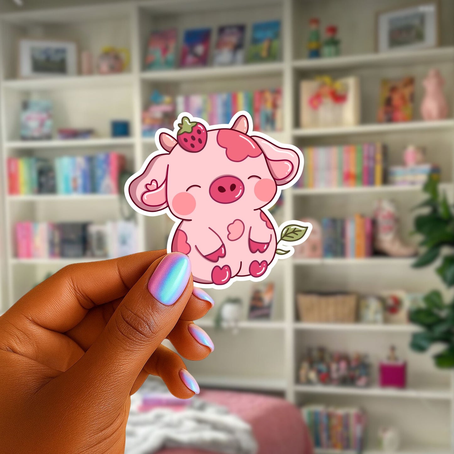 Kawaii Cow Sticker