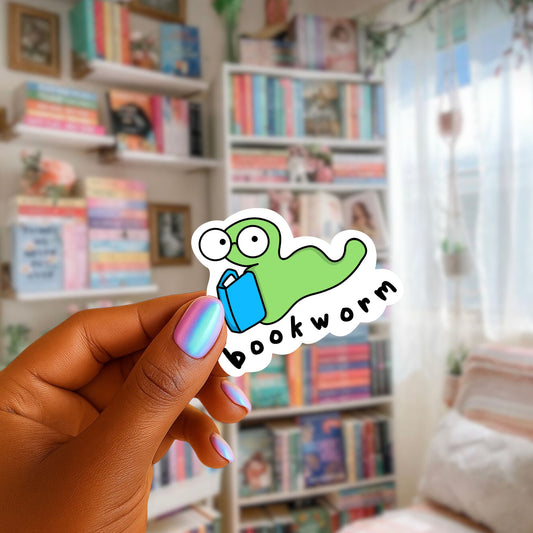 Bookworm Sticker