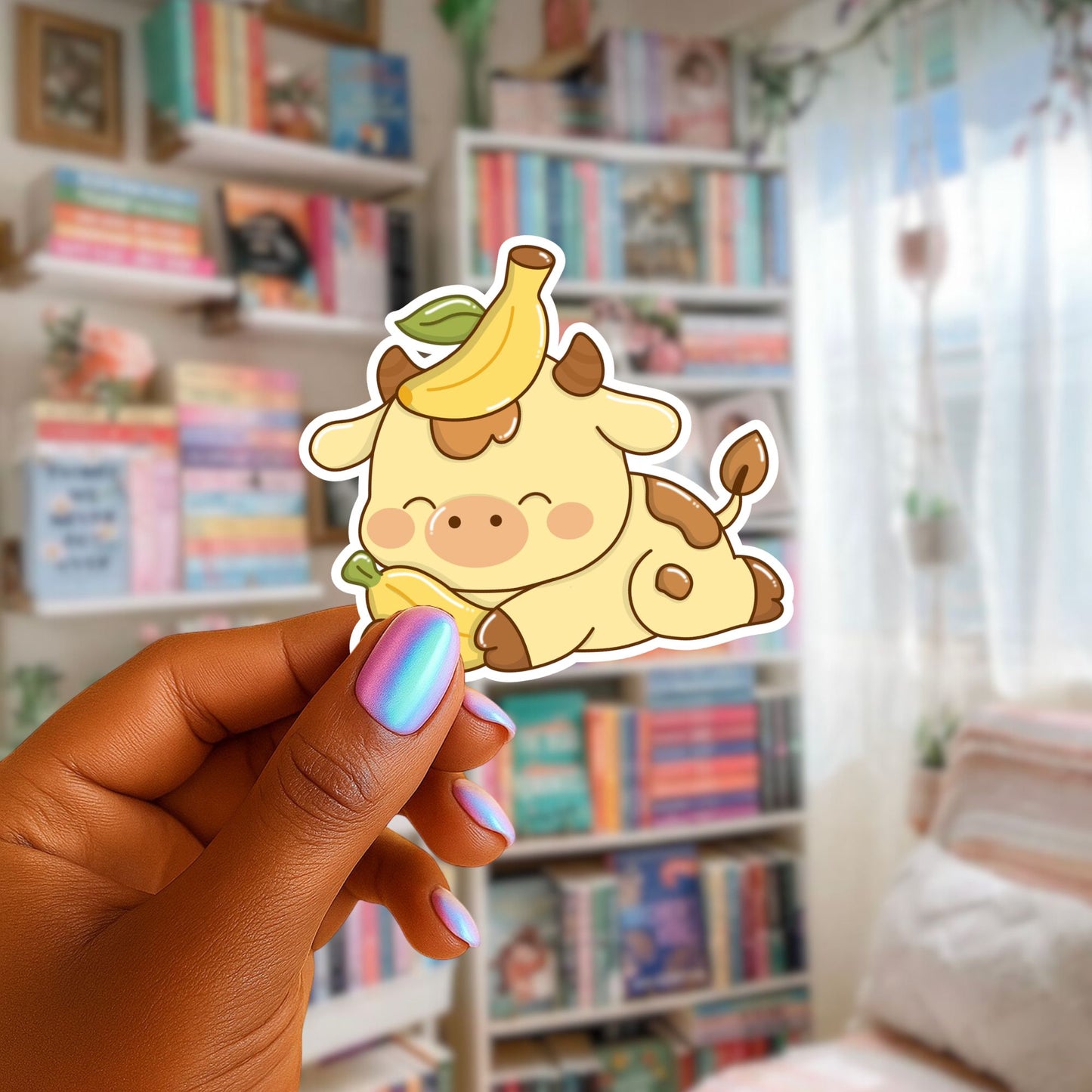 Kawaii Cow Sticker