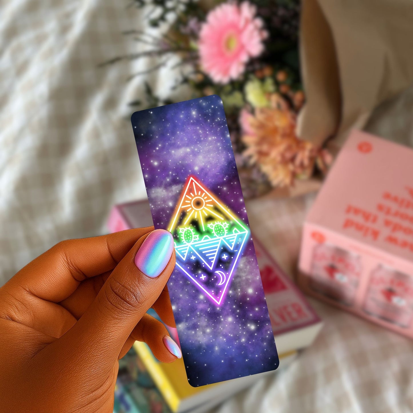 Neon Landscape Bookmark