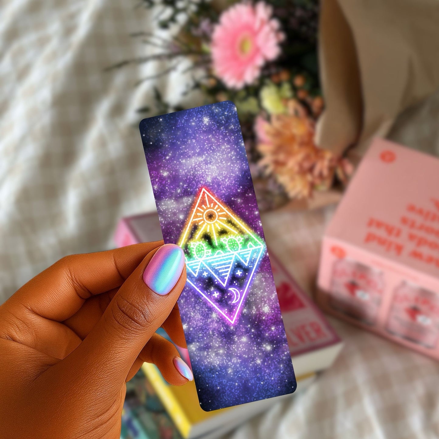 Neon Landscape Bookmark