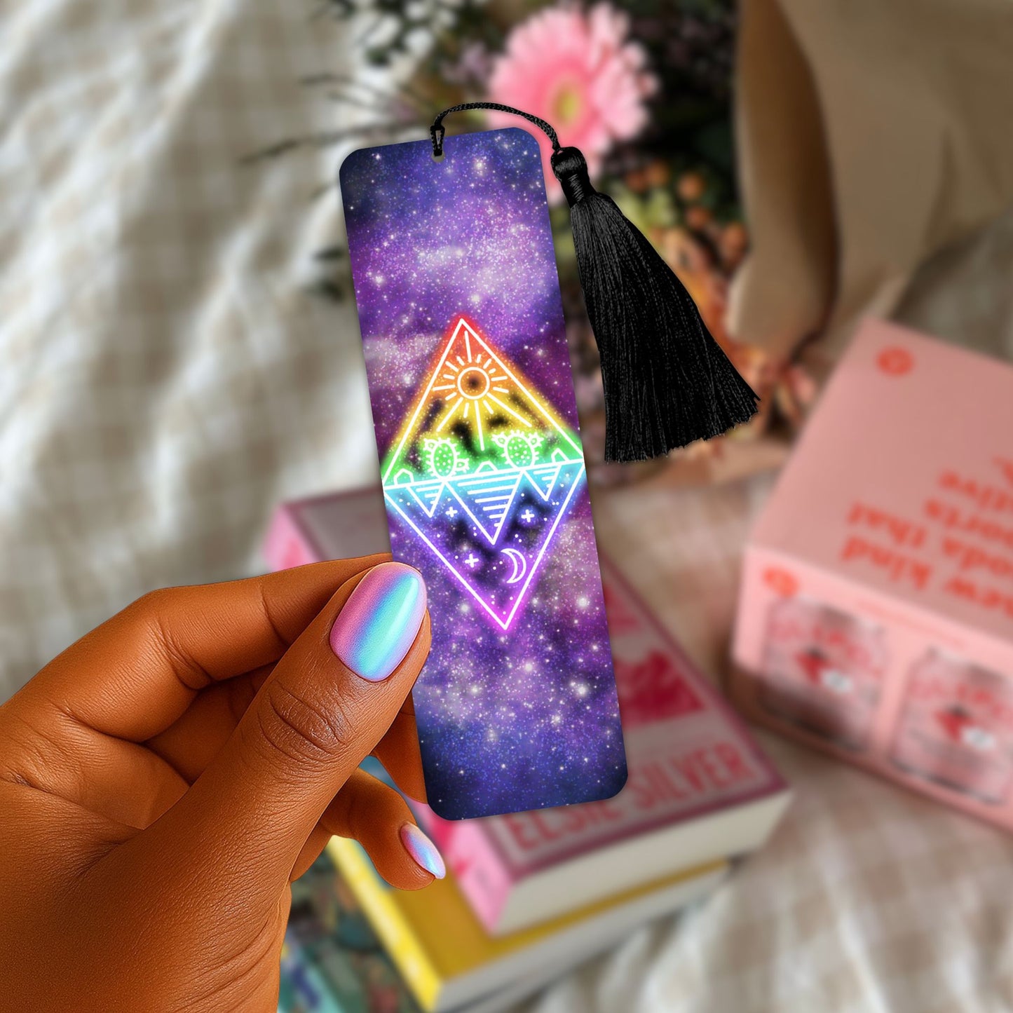 Neon Landscape Bookmark