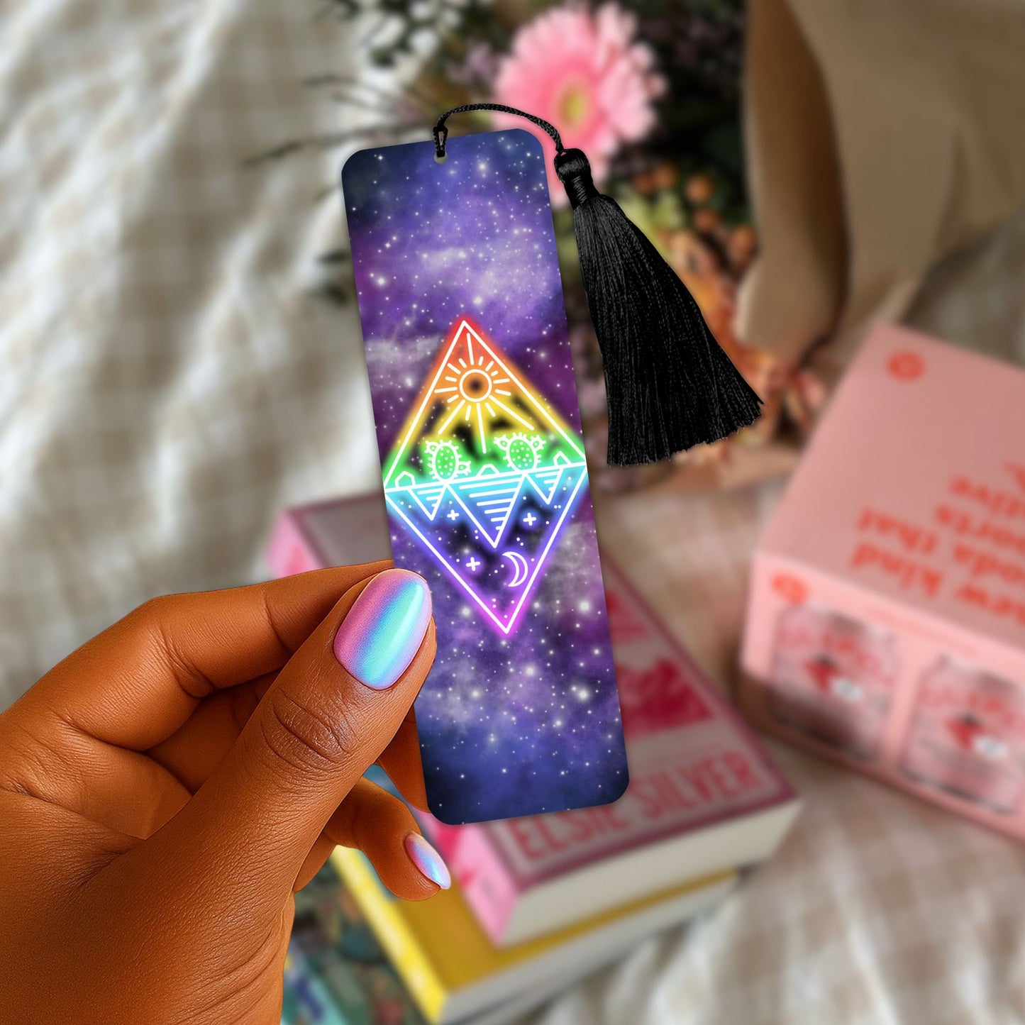 Neon Landscape Bookmark