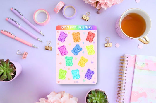 Gummy Bear Sticker Sheet
