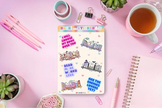 Book Lover Sticker Sheet