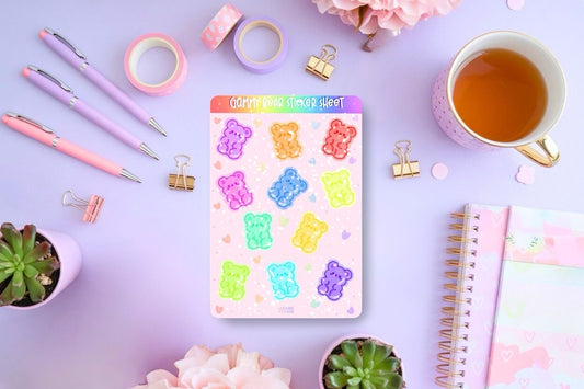 Gummy Bear Sticker Sheet
