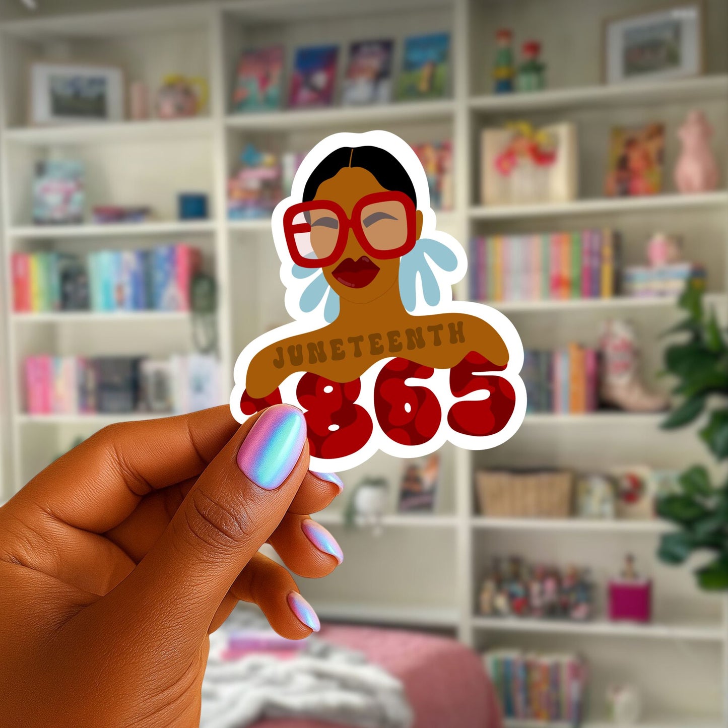 Juneteenth Girlie Sticker