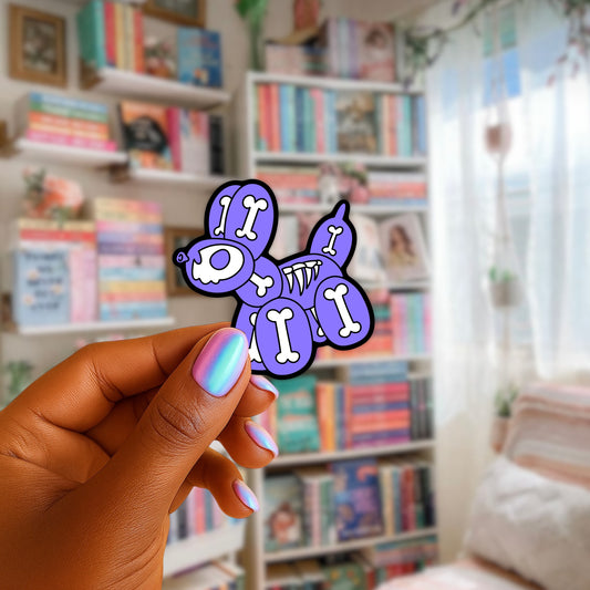 Skele-Balloon Dog Sticker